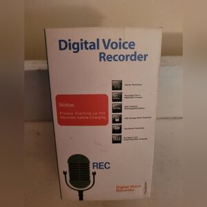 REC Digital Voice Recorder - White
